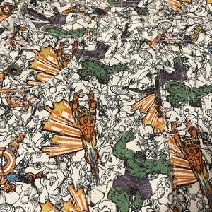 Marvel bib overall shorts